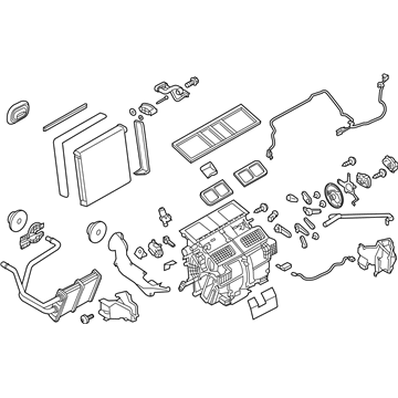 Корпус печки в сборе 271104GF0D Nissan