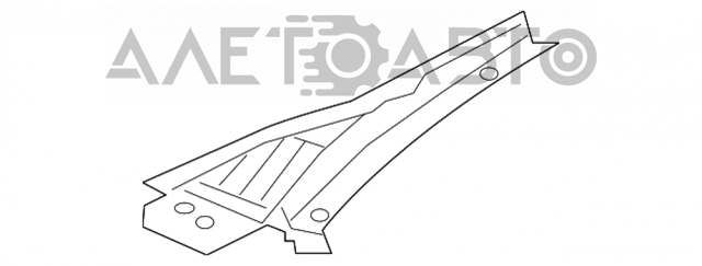 Водосток лобового стекла, жабо VAG 17B819404A9B9 цена, от 76.83 USD