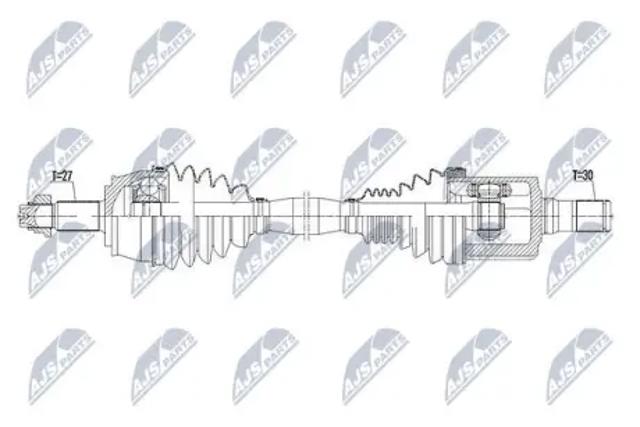 Левая полуось Fiat/Alfa/Lancia 71796634