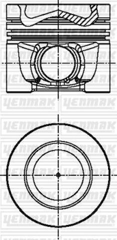 31-04341-050 Yenmak pistão do kit para 1 cilindro, 2ª reparação ( + 0,50)