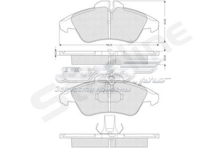 Колодки тормозные передние дисковые STARLINE BDS054