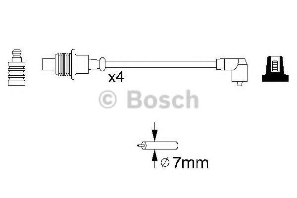 986356854 Bosch fios de alta voltagem, kit