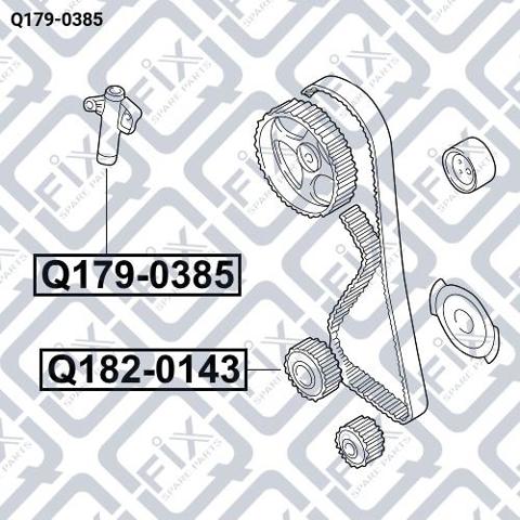 Натяжной ролик ремня ГРМ Q-fix Q1790385 цена, от 34.61 USD