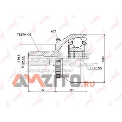 ШРУС наружный передний CO3780A Lynxauto