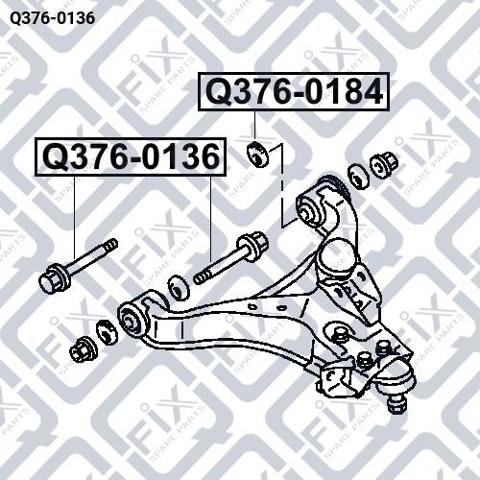 Болт переднего рычага, нижнего Q-fix Q3760136 цена, от 5.09 USD