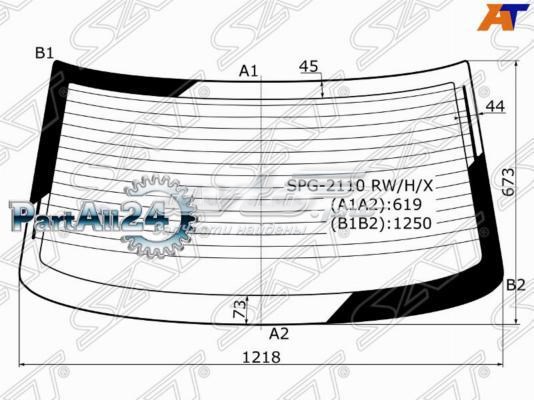 Заднее автостекло ВАЗ 2110 седан (1995 - 2014) цена, от 38.01 USD