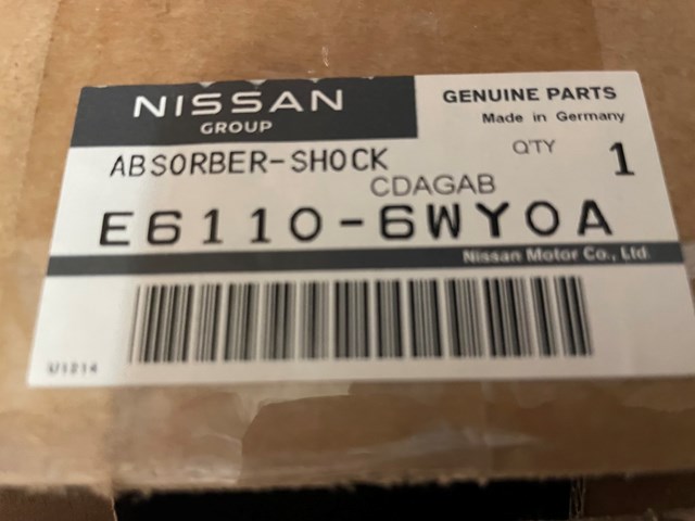 E61101CF0F Nissan/Infiniti Амортизатор передней подвески правый