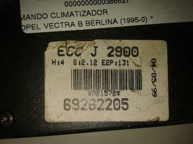 J2900 Opel Механизм управления кондиционером