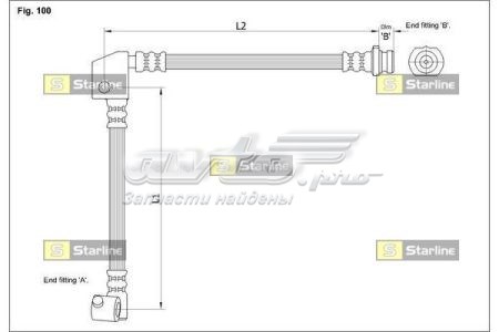 Тормозной шланг Starline HABH1267 цена, от 24.03 USD