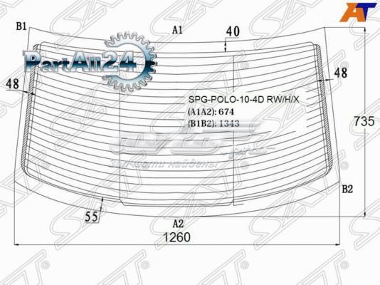 Compre Vidro traseiro Volkswagen Polo 