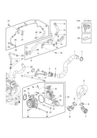 55493045 General Motors Насос водяной