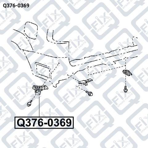 Q3760369 Q-fix Направляющая заднего бампера правая