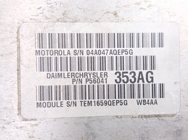 56041353AG Chrysler 