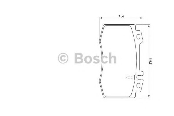 Купить 986424705 Bosch Колодки тормозные