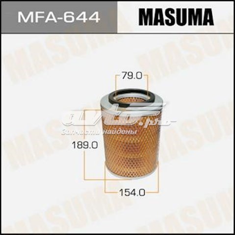 Воздушный фильтр MFA644 Masuma