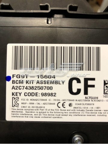 FG9T15604 Ford 