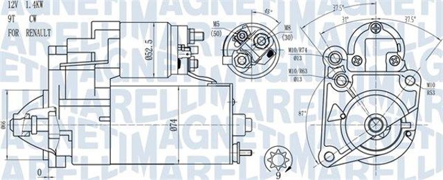 Стартер MAGNETI MARELLI 063720784010