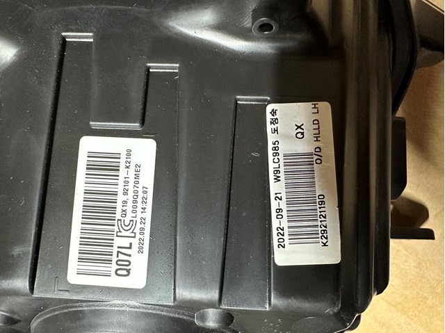 Фары Hyundai/Kia 92101K2100