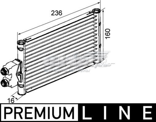 CLC 74 000P Mahle Original radiador de esfriamento, caixa automática de mudança