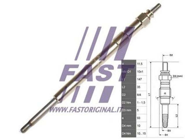 Свічка накалу FT82736 FAST