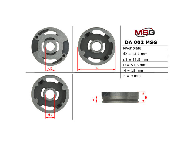  DA002LPLATE MSG