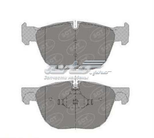 Колодки тормозные передние дисковые SCT SP356