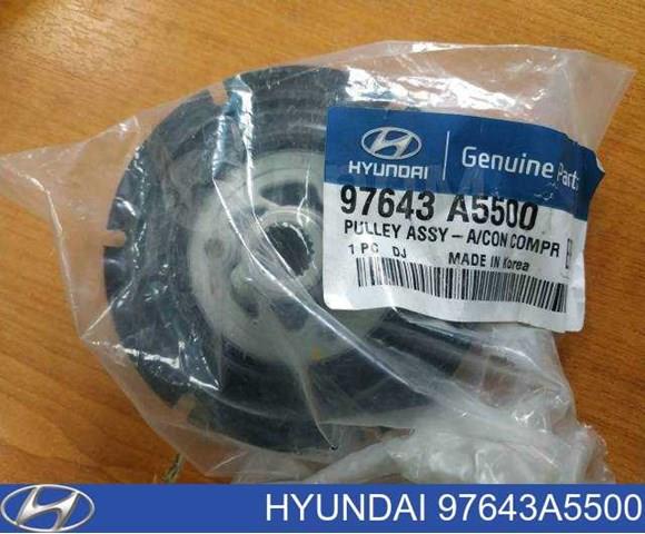 Шкив компрессора кондиционера Hyundai/Kia 97643A5500