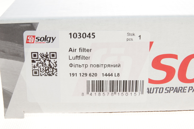 Купить 103045 Solgy Автомобильный фильтр воздуха