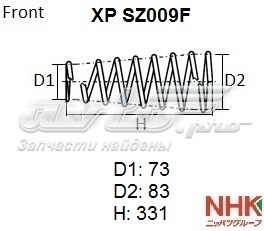 пружина передня XPSZ009F пружина передня XPSZ009F