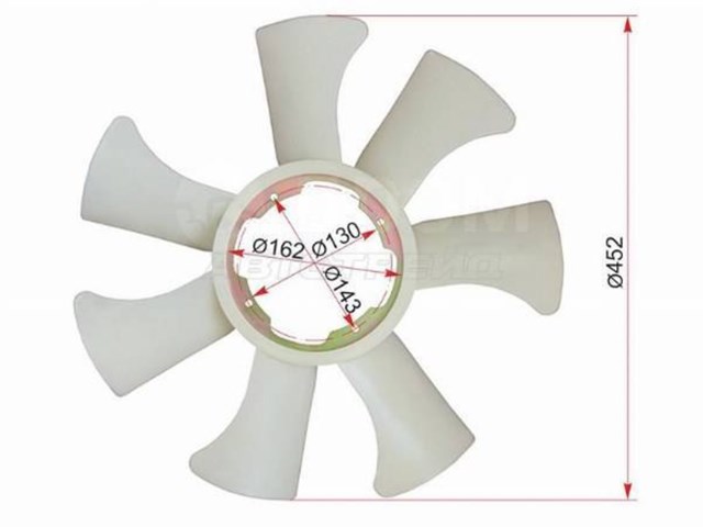 Вентилятор/крыльчатка радиатора охлаждения Polcar 277523F1 цена, от 18.38 USD