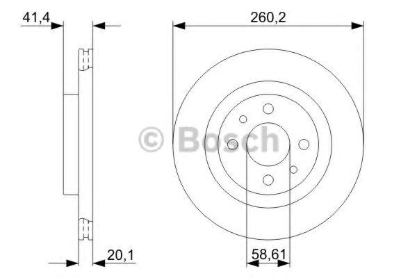 Тормоз дисковый передний Bosch 986479346 цена, от 25.64 USD