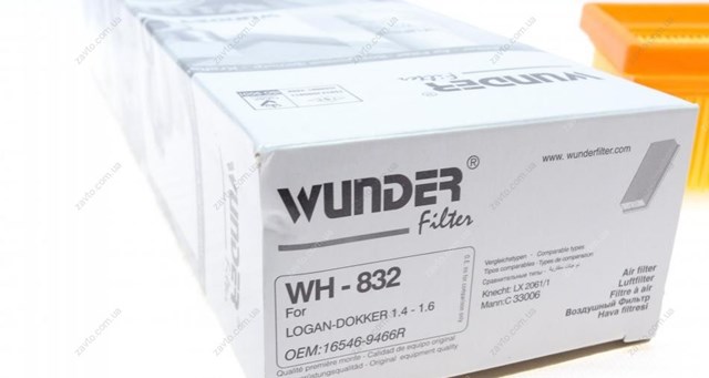 Элемент воздушного фильтра Wunder WH832 цена, от 4.34 USD