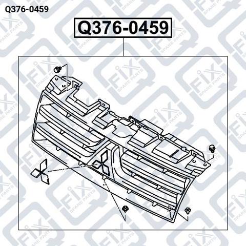 Решетка радиатора Q3760459 Q-fix