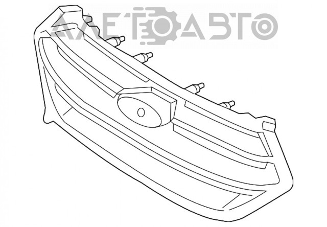 Облицовка радиатора FPS FP2827990 цена, от 129.80 USD
