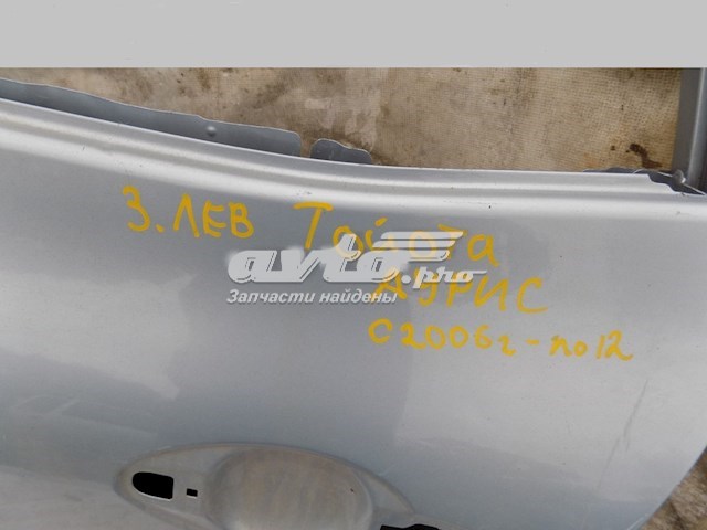 Дверь пассажирская задняя левая на Toyota Auris JPP E15