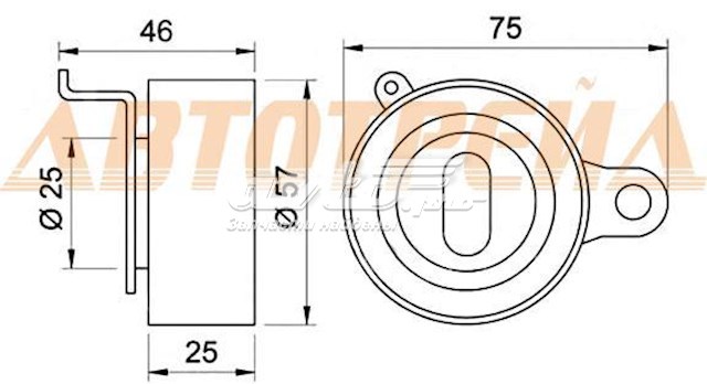 Ролик ГРМ 57TB0505B01 NSK