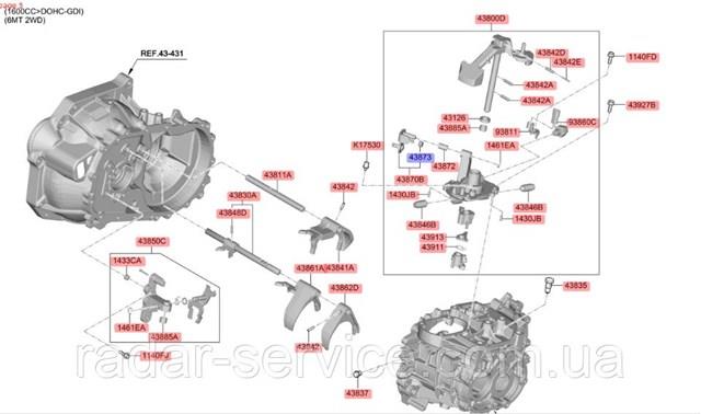 4387326000 Hyundai/Kia раздатка (коробка раздаточная)