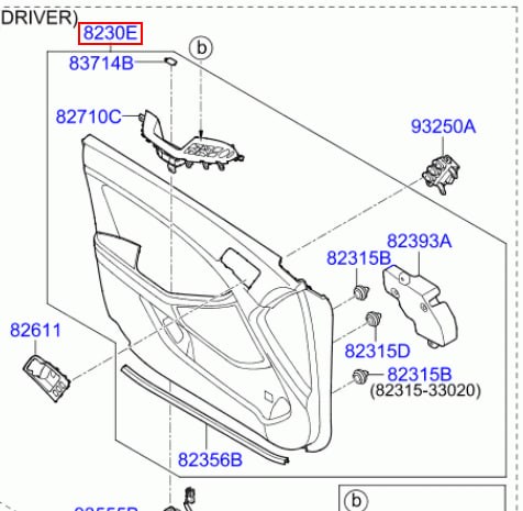 823052TDW0DA2 Hyundai/Kia 