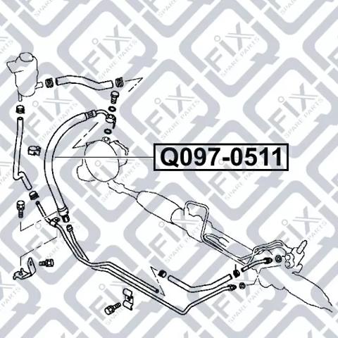 Шланг ГУР высокого давления Q0970511 Q-fix