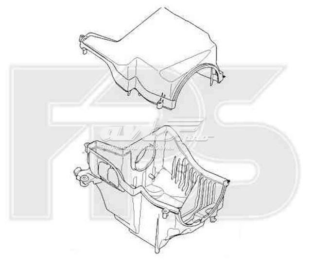 Caixa de filtro de ar Ford Focus I DFW