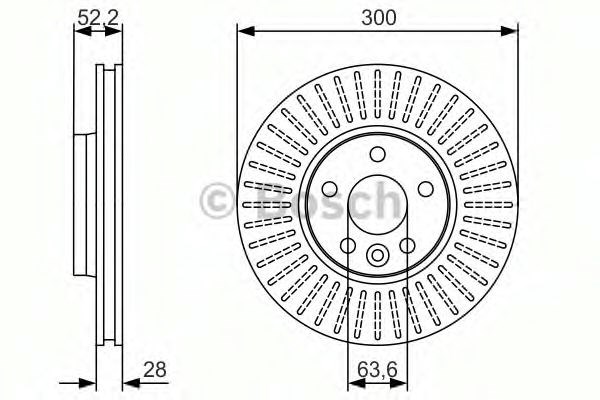 Тормоз дисковый передний Bosch 986479974 цена, от 61.58 USD