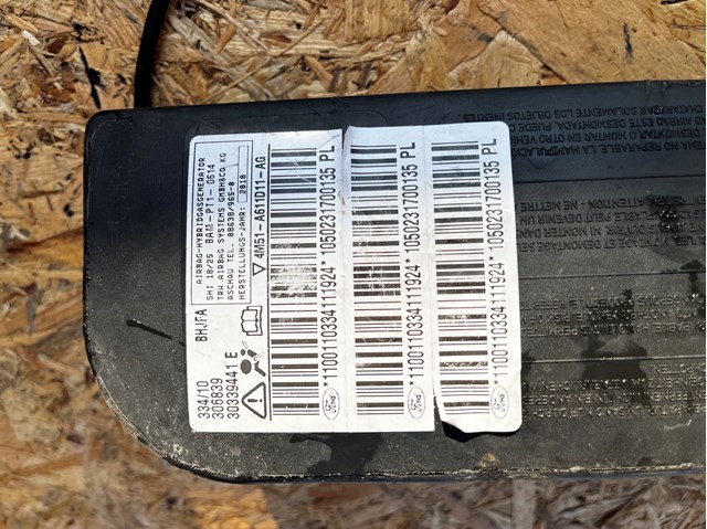 4M51A611D11AG Ford Подушка безопасности AIRBAG спинки сиденья, левого