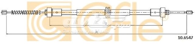 Задний трос ручника 106547 Cofle