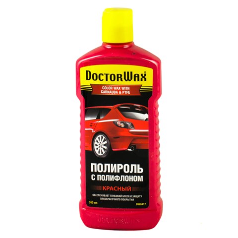 Цветная полироль с тефлоном, серая Doctor WAX DW8417