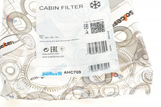 Купить AHC709 Purflux Фильтр салона угольный