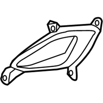 865643Y500 Hyundai/Kia Заглушка ПТФ бампера переднего правая