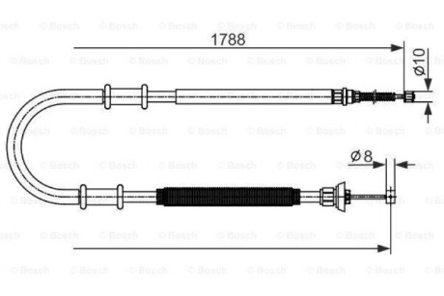 Трос ручника 1987482590 Bosch