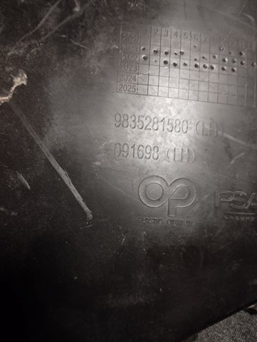 9835281780 Opel Дефлектор переднего бампера левый