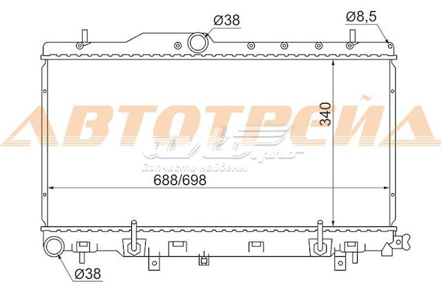 SB0005 SAT radiador de esfriamento de motor