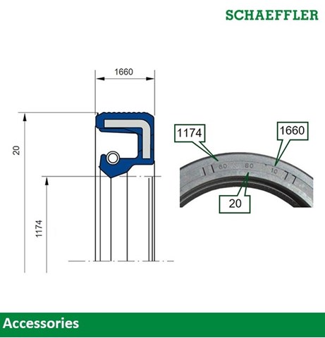 8660S Timken Сальник полуоси заднего моста